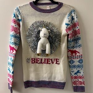 Cute Unicorn “Ugly” Christmas Sweater